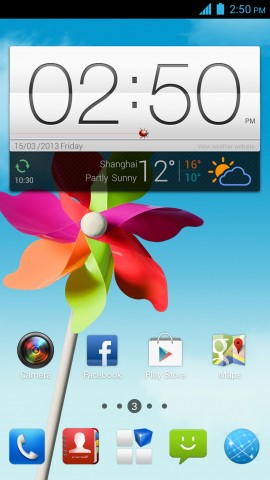 Die Benutzeroberfläche des neuen ZTE Grand Memo (Bild: ZTE)